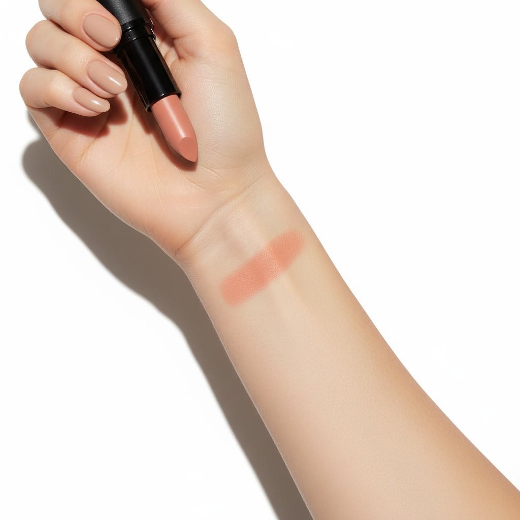 Golden Hour Satin Lipstick (Nude shade) - Image 3